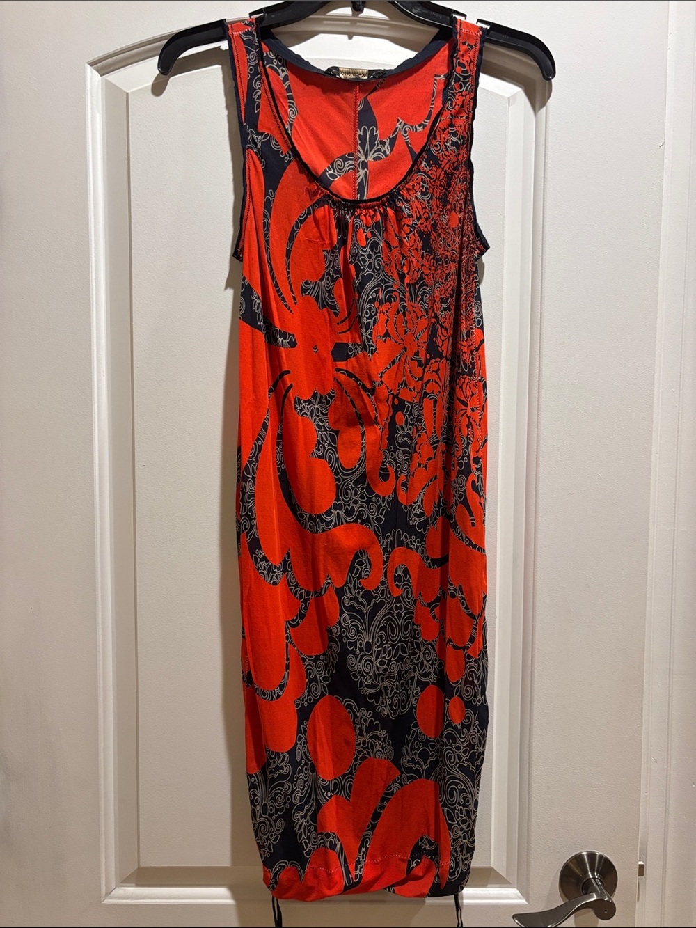 Rozae Nichols Sleeveless Silk Stretchy Mesh Printed Women’s Dress S